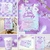 Little Butterfly is on the way Baby shower Poster