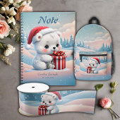 Klein Kerst polar beer Feestdagenkaart