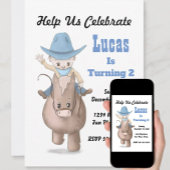 Kleine Cowboy Kinder Westerne Partij Papieren Bordje