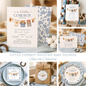 Books for Baby Little Cowboy Baby Shower Informatiekaartje
