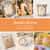 Kleine Cutie Oranje Citrus Baby shower Bedankdoosjes