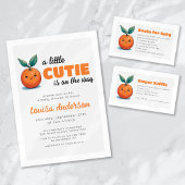 Luier Raffle Twee kleine schatjes Sinaasappel Informatiekaartje