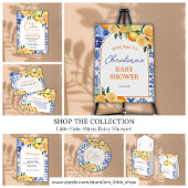 Little Cutie Citrus Baby shower Diaper Raffle Informatiekaartje