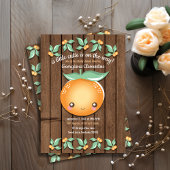Kleine Cutie Rustic Baby shower Pedestal Sign Reclamebord Met Voetstuk