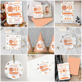 Little Cutie Pie Herfst Foto 1e verjaardag Bedankkaart