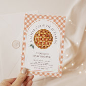 Little Cutie Pie Herfst Baby shower Ronde Sticker