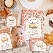 Little Cutie Pie Roze Bloemen Meisje Baby shower Kaart