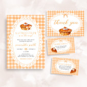 Gingham Little Cutie Pie Baby shower Waterfles Etiket