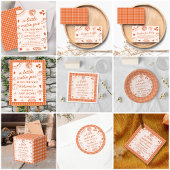 Little Cutie Pie On The Way! Fall Baby Shower Bedankkaart