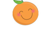 Little Cutie Tangerine Baby shower Genderneutraal Bedankdoosjes