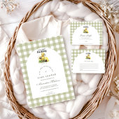 Little Duckling Baby shower Diapper Raffle Informatiekaartje