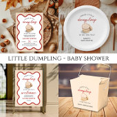 Little Dumpling Genderneutraal Kawaii-Baby shower Bedankdoosjes