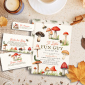 Little Fun Guy Mushroom Bee Boy Baby shower Servet