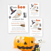 Een kleine Boo. Gebedskaarsetiket Ronde Sticker