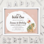 Waterverf Baby Giraffe Safari tweeling Birthday Inpakpapier Vel