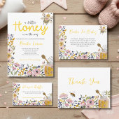 Zoete Honing Bij Baby Shower Uitnodiging