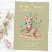 Little Joey Peach Baby shower Kaart