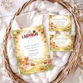 Little Ladybug Garden Baby Shower Kaart