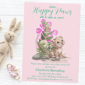 Little Leopard Baby shower Bedankt Informatiekaartje