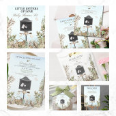 Little Love Letters Baby Shower Waterfles Etiket