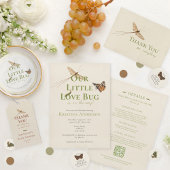 Little Love Bug Baby shower Ronde Sticker