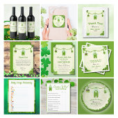 Little Lucky One Shamrock Baby Raad eens wie er Ba Flyer