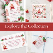 Klein Man peperkoek Kerstmis Baby shower Ronde Sticker