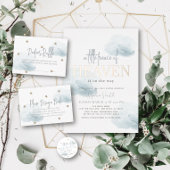 Gold Stars en Blue Clouds Baby shower Bedankdoosjes