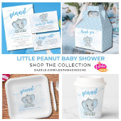 Blue Baby Elephant Little Peanut Baby shower Bedankdoosjes