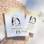 Little Penguin | Baby shower Hartelijk dank Bedankkaart
