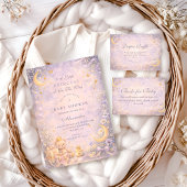 Little Princess Celestial Baby Shower Kaart