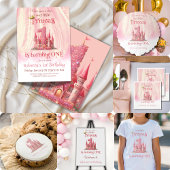 Little Princess Pink Castle 1e verjaardag Papieren Bekers