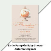 Little Pumpkin Baby shower - Herfst Chic Satijnen Lint