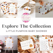 Een beetje Pumpkin Modern Baby shower Bedankkaart