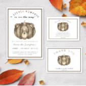 Herfst pompoen beer - Dank u Bedankkaart