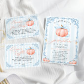 Raad eens hoeveel pompoenen Blue Bow Poster