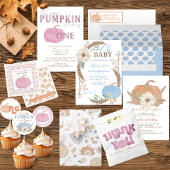 Blue Little Pumpkin Herfst Baby eerste verjaardag Romper