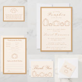 Moderne Little Pumpkin Baby Shower Bedankjes Labels