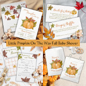 Zeg niet Baby Herfst pompoen Baby shower spel Poster