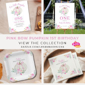 Little Pumpkin Pink Bow eerste verjaardag Bedankdoosjes