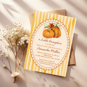 Little pumpkin retro stripes book request informatiekaartje