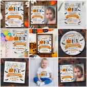 Kleine pompoen draaien 11e verjaardag van een hall papieren bekers