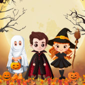 Spooktaculair Halloween kinderfeest Sticker