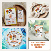 Little Rookie Sports 1st Birthday | Fun All-Star  Kaart