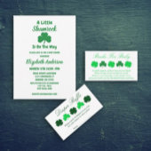 Shamrock Baby shower Diaper Raffle Informatiekaartje