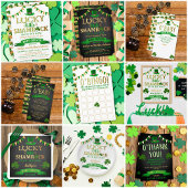 Little Shamrock St. Patrick's Day Baby shower Reclamebord Met Voetstuk