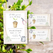 Kleine spruit baby shower dank u bedankkaart