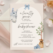 Uitnodiging voor lokaal geteeld Baby shower