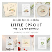 Little Sprout Diaper Raffle Baby shower Enclo Informatiekaartje