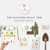 Little Sprout Roze Tuinieren Laarzen Luier Raffle Informatiekaartje